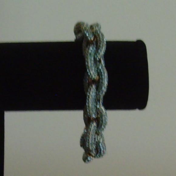 BaubleBar Blue Rhinestone Link Chain Bracelet NEW! - Picture 6 of 15